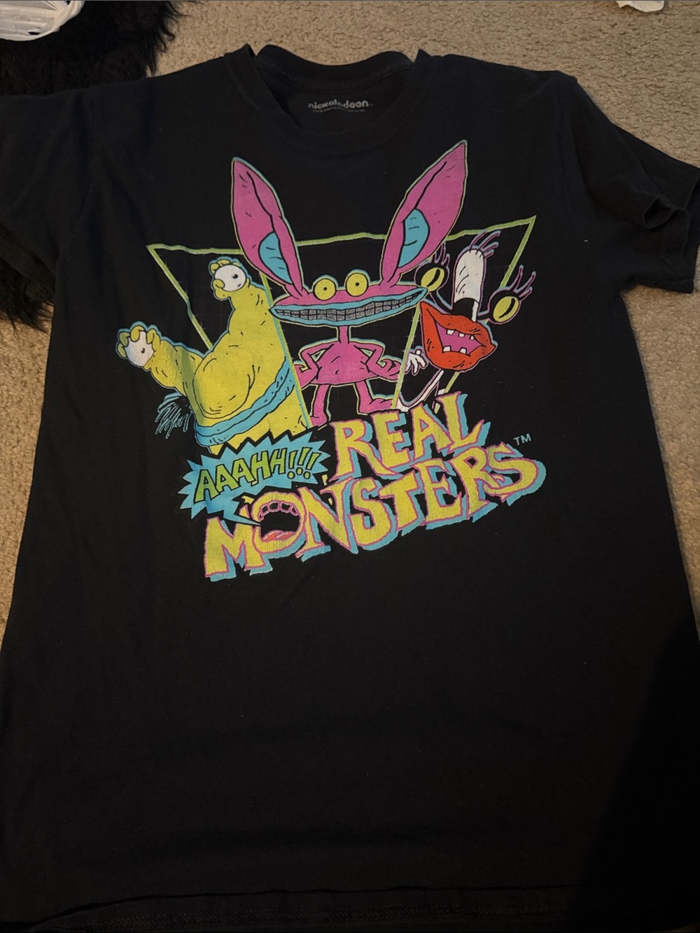 Nickelodeon Monsters Black Graphic Tee